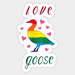 Love Goose Sticker